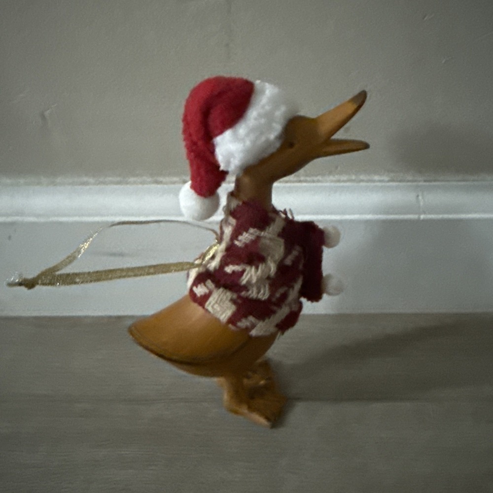 Dcuk Santa Handmade Painted Collectible‎ Figure Duck Ornament Rare